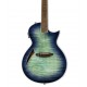 ESP LTD TL-6 Thinline Acoustic Guitar, Aqua Marine Burst Finish