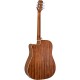 PEAVEY DW 2 CE Solid Top Cutaway Electro Acoustic Guitar Natural