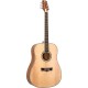 PEAVEY DW2 Solid Top Dreadnaught Acoustic Guitar Natural