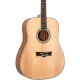 PEAVEY DW2 Solid Top Dreadnaught Acoustic Guitar Natural