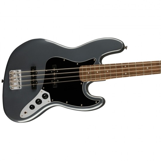 Fender Squier Affinity Series Jazz Bass Charcoal Frost Metallic with Maple Fingerboard- 0378601569