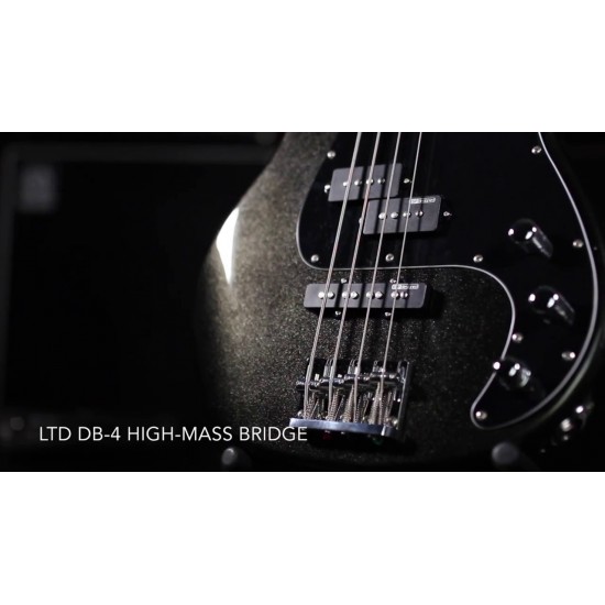 ESP LTD AP-204  4-String Bass, Black Satin 