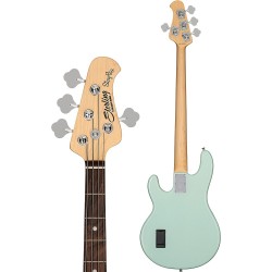 Sterling RAY24CA-MG-R1 Electric Bass Guitar - Mint Green