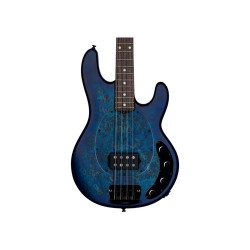 Sterling by Music Man StingRay STRAY34PBNBLSR2WB Electric Bass Guitar - Neptune Blue Satin