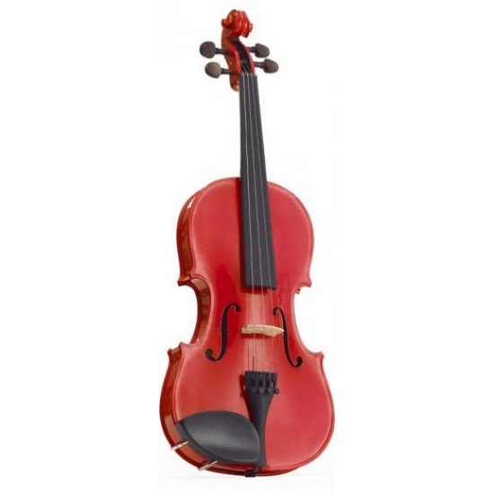 STENTOR HARLEQUIN VIOLIN OUTFIT CHERRY RED 4/4