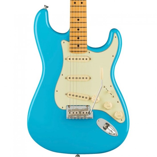 Fender American Professional II Stratocaster Electric Guitar, Maple Fingerboard, Miami Blue 