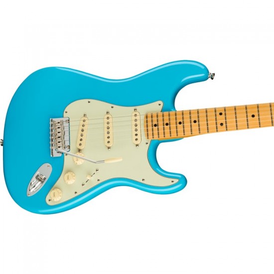 Fender American Professional II Stratocaster Electric Guitar, Maple Fingerboard, Miami Blue 