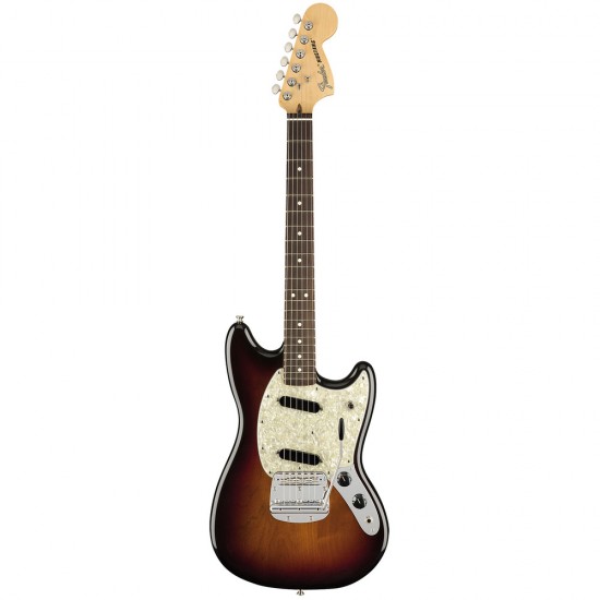 Fender 0115510300 American Performer Mustang Electric Guitar - 3 - Tone Sunburst with Rosewood Fingerboard