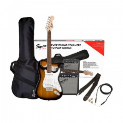 Fender Squier 0371823432 Electric Guitar Pack, Brown Sunburst