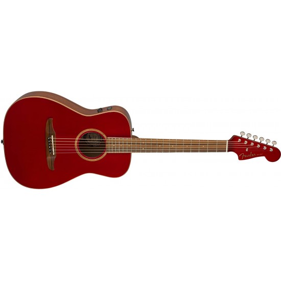 Fender California Classic Malibu Electro-Acoustic Guitar 0970922215 - Hot Rod Red Metallic