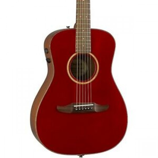 Fender California Classic Malibu Electro-Acoustic Guitar 0970922215 - Hot Rod Red Metallic