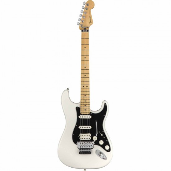 Fender 1149402515 Player Series Stratocaster HSS Electric Guitar  With Floyd Rose Trem - Polar White  