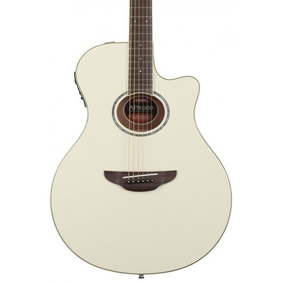 Yamaha APX600 Electric Acoustic Guitar - Vintage White