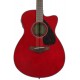 Yamaha FSX800C Concert Cutaway 6string Acoustic-electric Guitar-Ruby Red