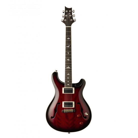 PRS SE Hollowbody Standard In Fire Red Burst Finish, Hard Case Included HBECBFR