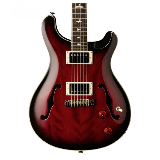 PRS SE Hollowbody Standard In Fire Red Burst Finish, Hard Case Included HBECBFR