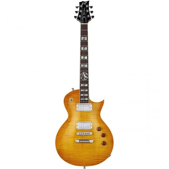 ESP LTD - Alex Skolnick AS1 Signature, Flame Maple In Lemon Burst Finish Include Hardcase