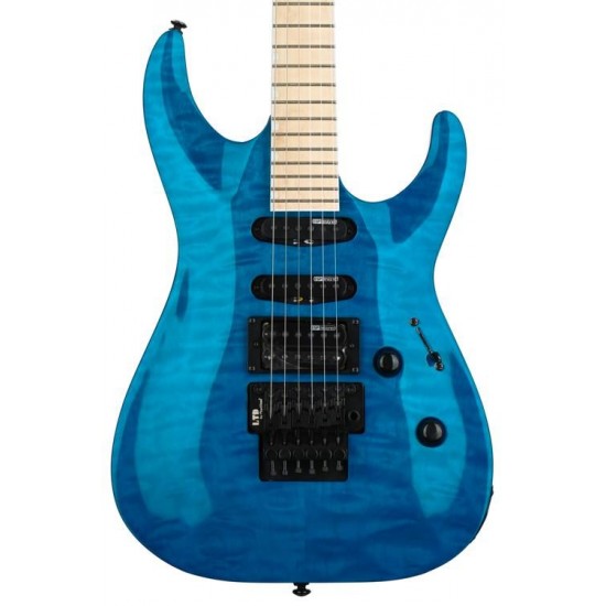 ESP LTD MH-203QM Electric Guitar - See Thru Blue