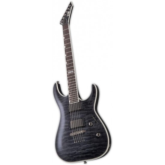 ESP LTD MH-1001NT Quilted Maple, See Thru Black Finish