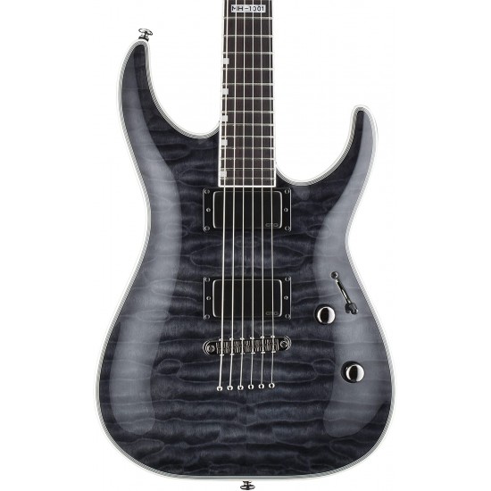 ESP LTD MH-1001NT Quilted Maple, See Thru Black Finish