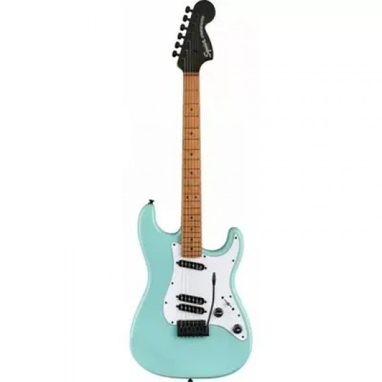 Fender 0370230504 Squier FSR Contemporary Stratocaster Special Roasted MN  Parchment Pickguard - Daphne Blue 