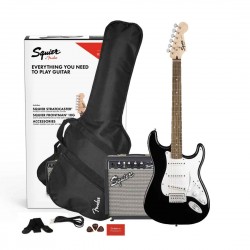 Fender Squier 0371823406 Electric Guitar Pack- Black