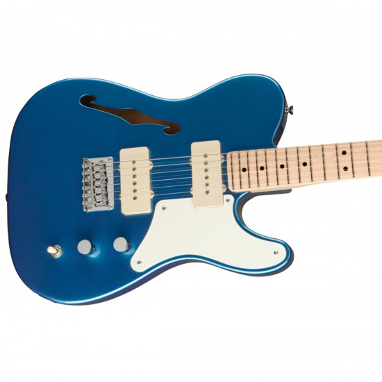 Fender Squier Paranormal Cabronita Telecaster Thinline in Lake Placid Blue Electric Guitar