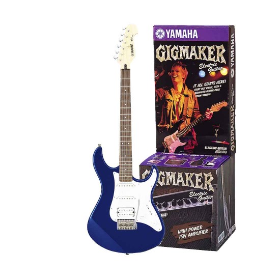 Yamaha EG112GPII MTU Electric Guitar Package - Metallic Blue