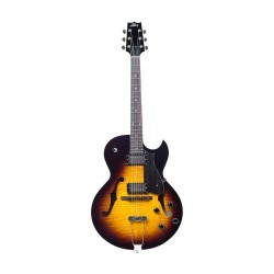 Heritage Standard H-575 Hollow Electric Guitar, Original Sunburst- H575OS