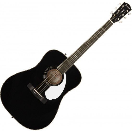 Fender PM-1E Limited Edition Dreadnought in Black-0970312306