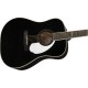 Fender PM-1E Limited Edition Dreadnought in Black-0970312306