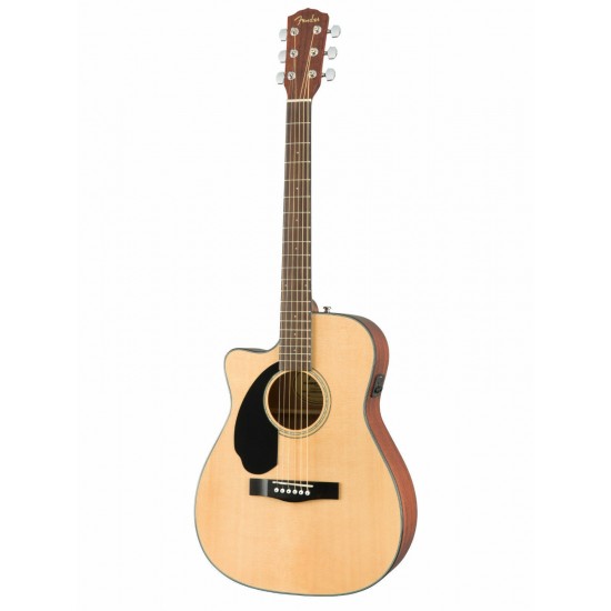 Fender CC-60SCE Concert Left Handed Acoustic Guitar - Natural 