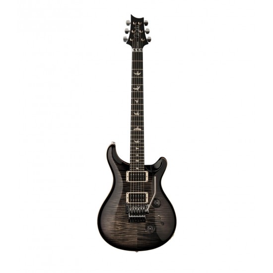 PRS SE Custom 24 Electric Guitar, Floyd Rose Charcoal Burst Finish w/ PRS SE Gig Bag