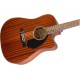 Fender 0970113022 CD-60SCE Dreadnought Cutaway Acoustic Guitar -All Mahogany