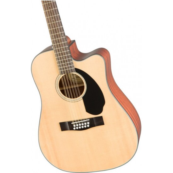 Fender 0970193021 CD-60SCE Dreadnought 12 String Acoustic Electric Guitar - Natural