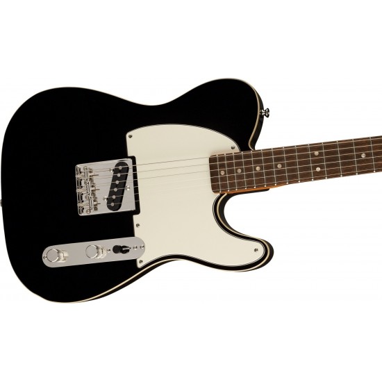 Fender Squier FSR Classic Vibe '60s Custom Esquire LRL PPG Black With Behringer HD300 Heavy Distortion Pedal Bundle