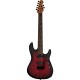 Sterling By Music Man 7-string Jason Richardson Signature Richardson7 Electric Guitar - Dark Scarlet Burst Satin