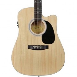 Fender SA-105CE Dreadnought  Electro Acoustic Guitar Natural - 0930307021