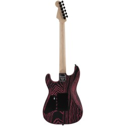 Charvel Pro Mod San Dimas Style 1 HH FR E Ash Electric Guitar Neon Pink Ash With Ebony Fingerboard