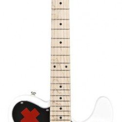 Fender Squier 301000505 Artist Deryck Whibley Telecaster 6 String Maple Fingerboard Electric Guitar - Olympic White