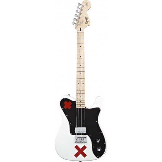 Fender Squier 301000505 Artist Deryck Whibley Telecaster 6 String Maple Fingerboard Electric Guitar - Olympic White