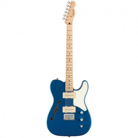 Fender Squier Paranormal Cabronita Telecaster Thinline in Lake Placid Blue Electric Guitar