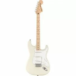 Fender Squier Affinity Stratocaster Electric Guitar in Olympic White