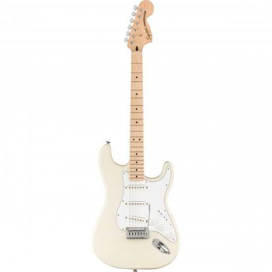 Fender Squier Affinity Stratocaster Electric Guitar in Olympic White