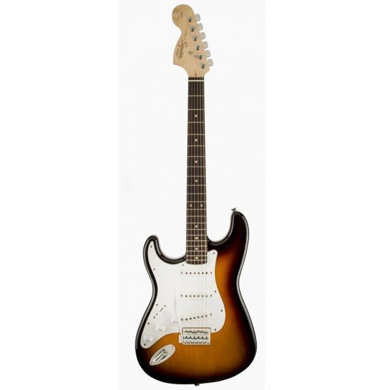 Fender Squier 310620532 Stratocaster Rosewood Fingerboard Left Handed Electric Guitar - Brown Sunburst