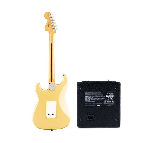 Fender 0374021541 Squier Classic Vibe '70s Stratocaster - Vintage White With Blackstar Debut 10E Guitar Combo Amplifier Bundle Fender 0374021541 Squier Classic Vibe '70s Stratocaster - Vintage White With Blackstar Debut 10E Guitar Combo Amplifier Bundle