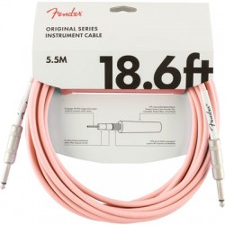 Fender Original Series Instrument Cable 18.6' in Shell Pink