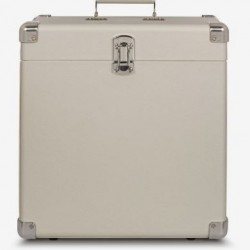 Crosley CR401-WS Record Carrier Case for 30+ Albums, White Sand