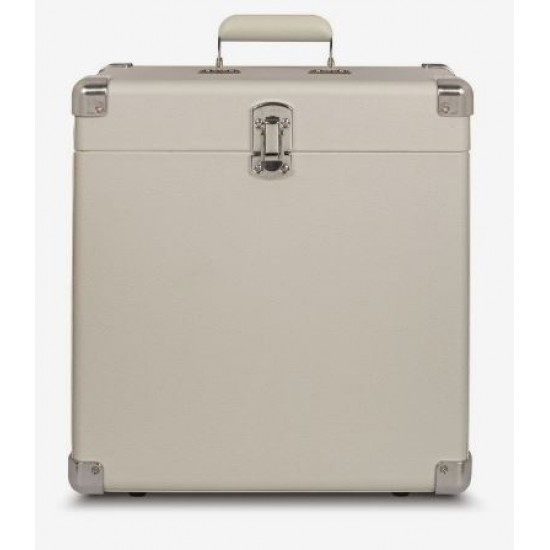 Crosley CR401-WS Record Carrier Case for 30+ Albums, White Sand