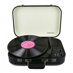 Crosley CR6026A-BK Coupe Bluetooth Turntable, Black